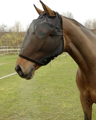 Mascara antimoscas caballos con apertura orejas sin proteccion nariz
